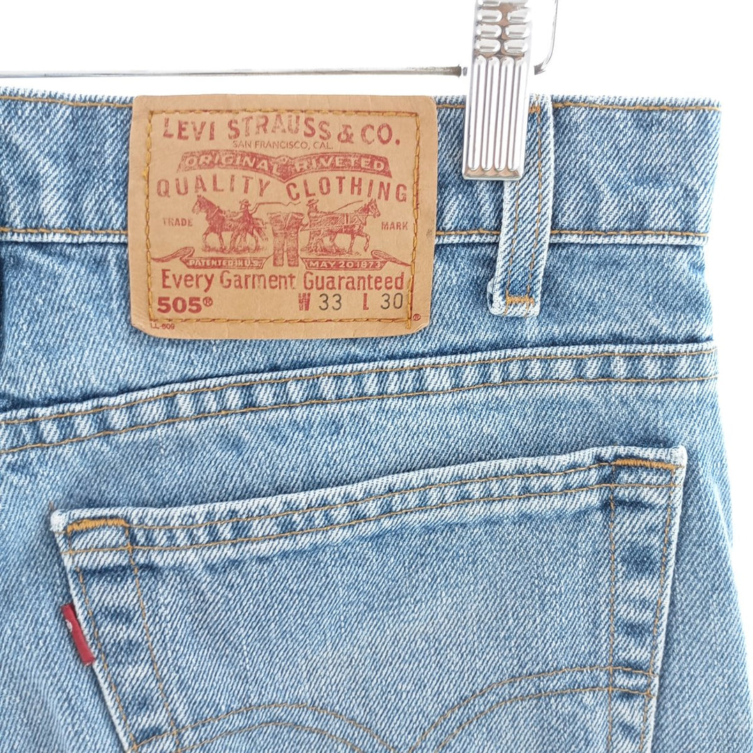 90'S Levi's 505 REGULAR FIT STRAIGHT LEG tapered denim pants made in USA men's w30 equivalent vintage /eaa401533