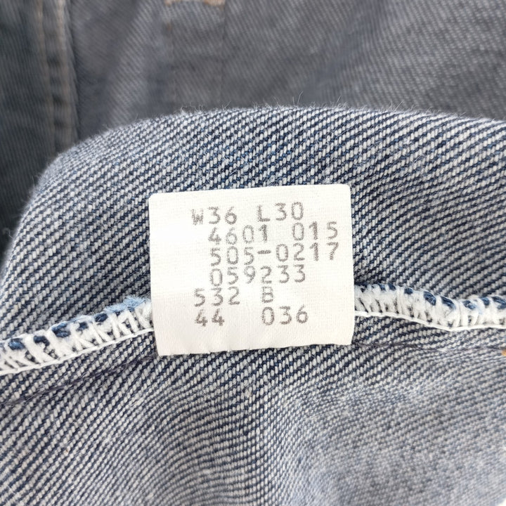 Good condition 80's Levi's 505-0217 tapered denim pants made in USA, men's w34 equivalent vintage /eaa401535