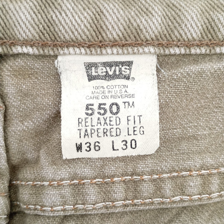 90'S Levi's 550 Relaxed Fit Tapered Leg Tapered Denim Pants Made in USA Men's W36 Vintage /eaa401547