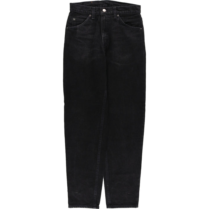 90'S Levi's 550 Relaxed Fit Tapered Leg Black Denim Tapered Denim Pants Made in USA Women's L (w28) /eaa401578