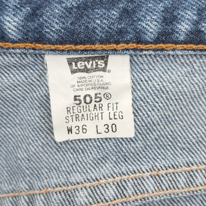 00'S Levi's 505 REGULAR FIT STRAIGHT LEG tapered denim pants made in USA men's w35 equivalent /eaa401579