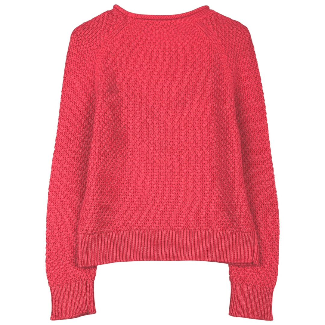 Ralph Lauren LAUREN Roll Neck Cotton Knit Sweater, Women's Size S (approx.) cotton red type Vintage Second Hand