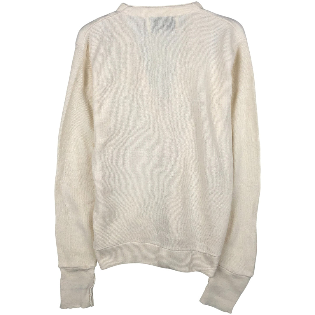 The Delphia Collection Acrylic Knit Cardigan, Made in USA, Women's Size S acrylic pale white type Vintage Second Hand