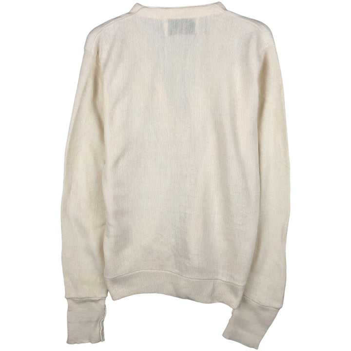 The Delphia Collection Acrylic Knit Cardigan, Made in USA, Women's Size S acrylic pale white type Vintage Second Hand