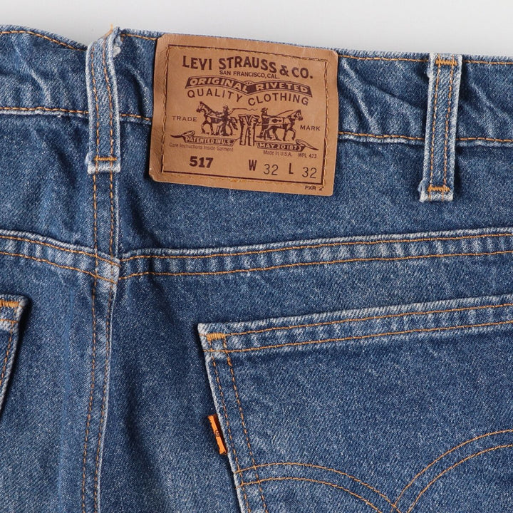 90'S Levi's 517 Orange Tab Bootcut Denim Pants Made in USA Men's W31 Vintage /eaa401674