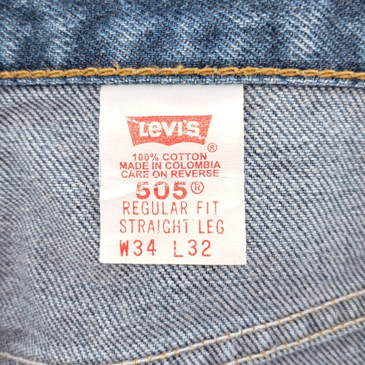 90'S Levi's 505 REGULAR FIT STRAIGHT LEG tapered denim pants for men, size w34, vintage / eaa401700