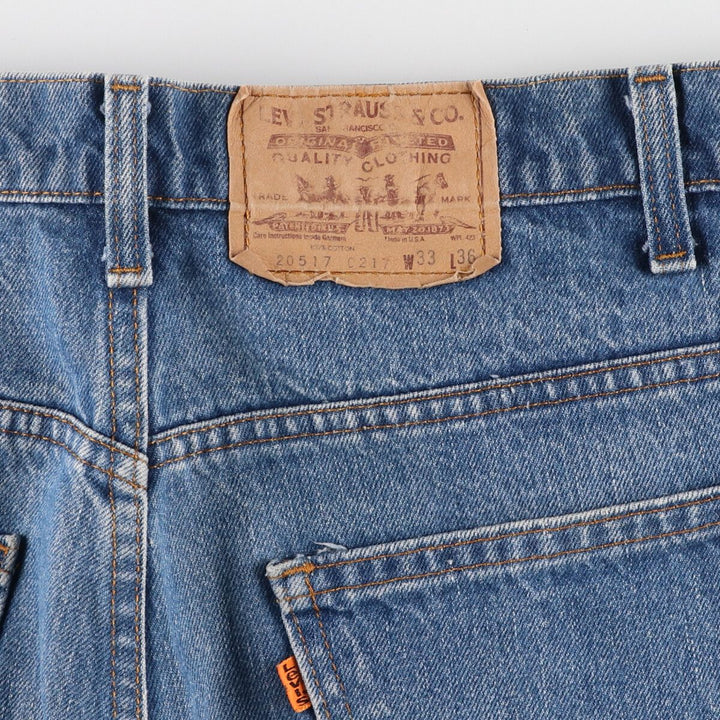 80'S Levi's 20517-0217 Orange Tab Bootcut Denim Pants Made in USA Men's W33 Vintage /eaa401706