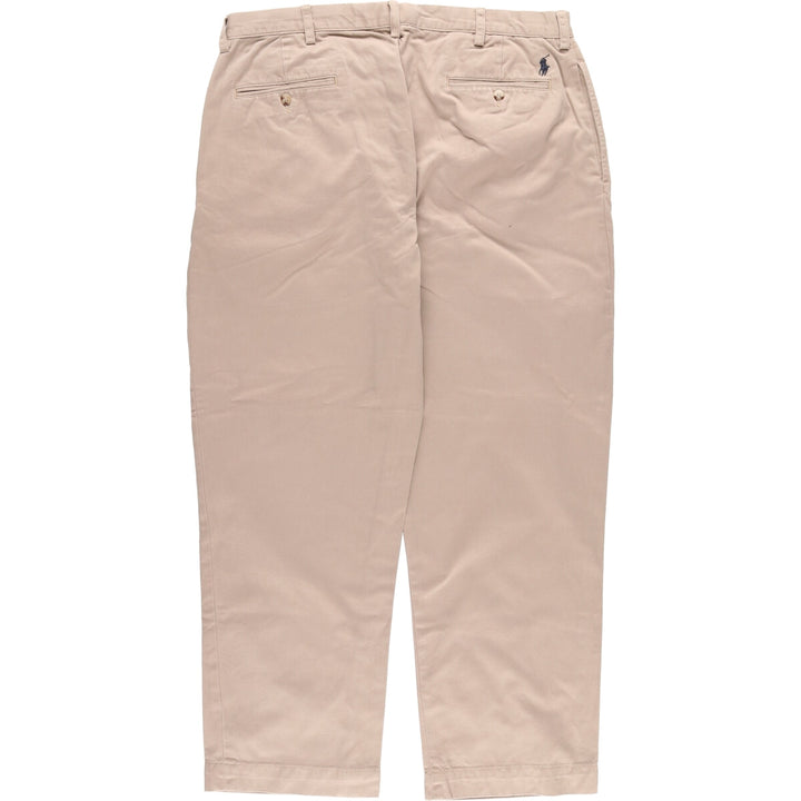 Ralph Lauren POLO by Ralph Lauren Two-pleat Chino Pants for Men, W36 cotton beige type brown Vintage Second Hand