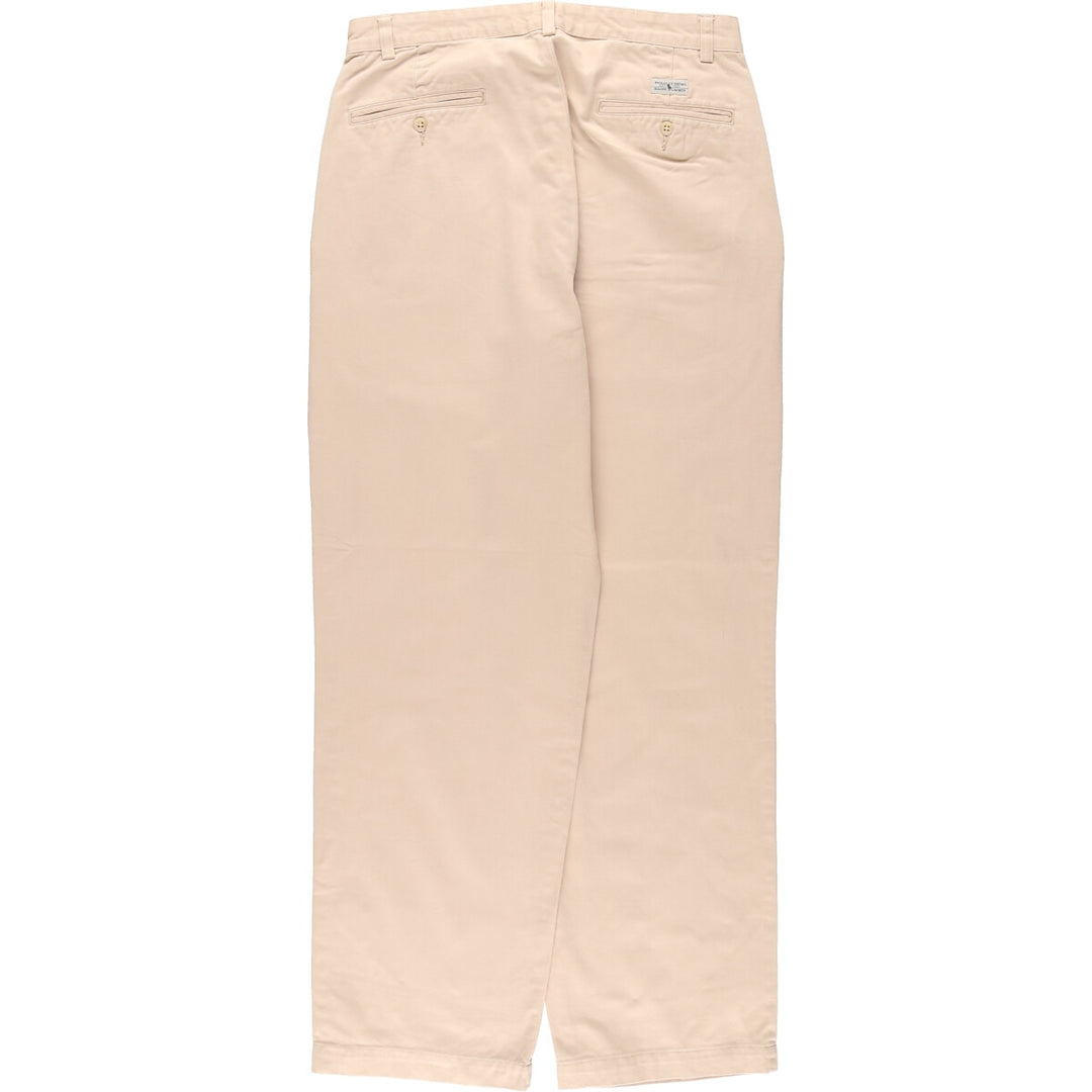 Ralph Lauren POLO by Ralph Lauren Two-pleat Chino Pants for Men, W31 equivalent cotton Beige type Vintage Second Hand