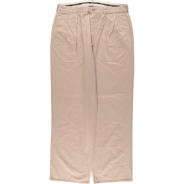 Ralph Lauren POLO RALPH LAUREN Two-pleat chino pants for men, size W34 cotton Beige type Vintage Second Hand