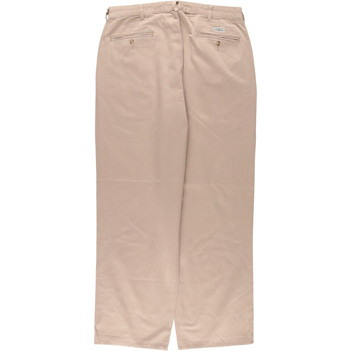 Ralph Lauren POLO RALPH LAUREN Two-pleat chino pants for men, size W34 cotton Beige type Vintage Second Hand