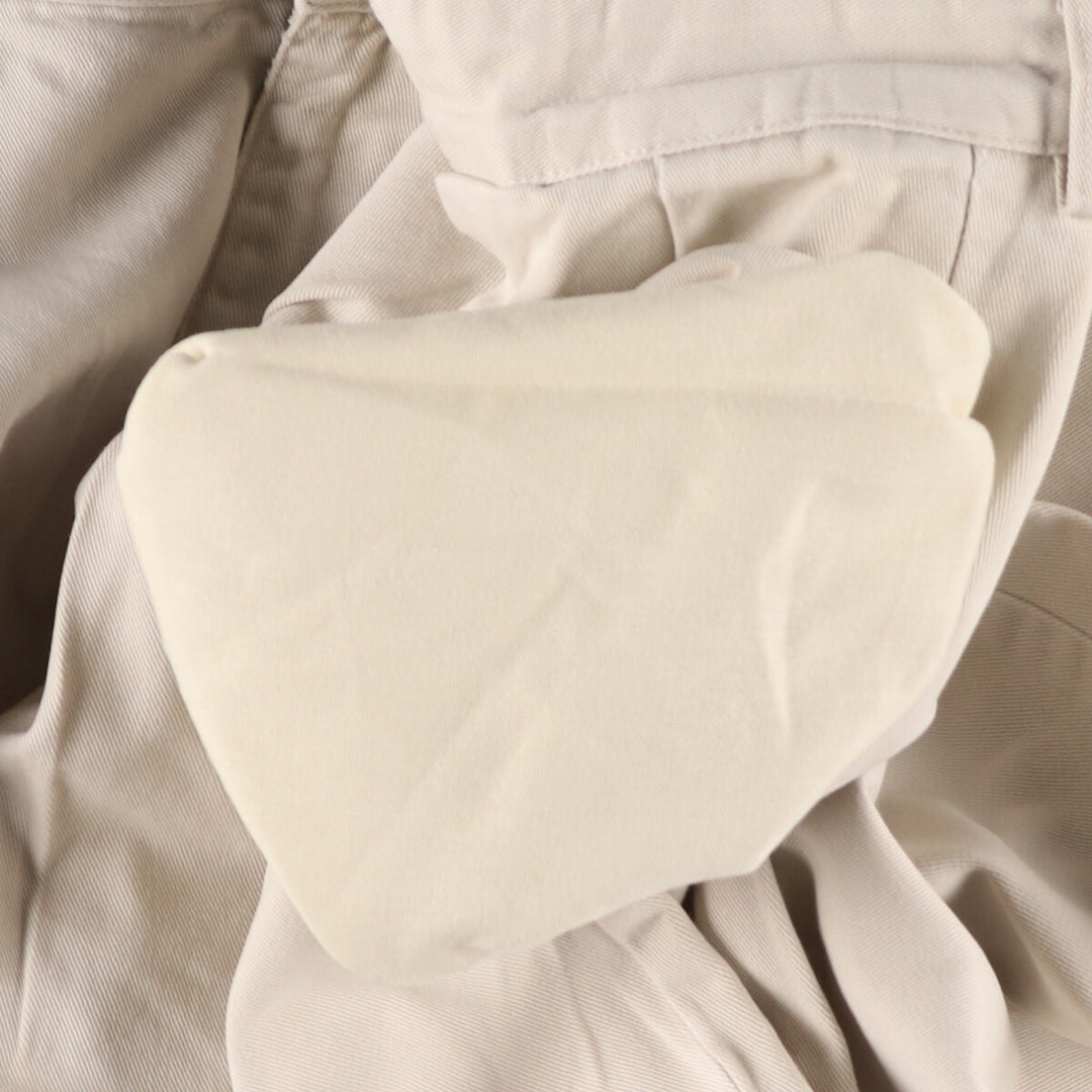 Ralph Lauren POLO RALPH LAUREN Two-pleat chino pants for men, size W34 cotton Beige type Vintage Second Hand