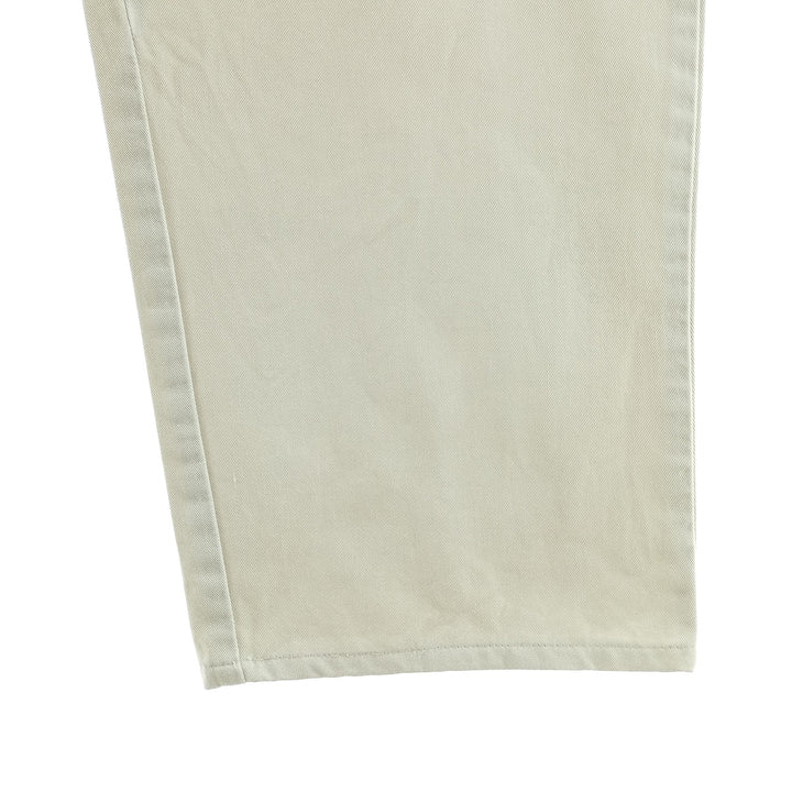 Ralph Lauren POLO RALPH LAUREN Two-pleat chino pants for men, size W34 cotton Beige type Vintage Second Hand
