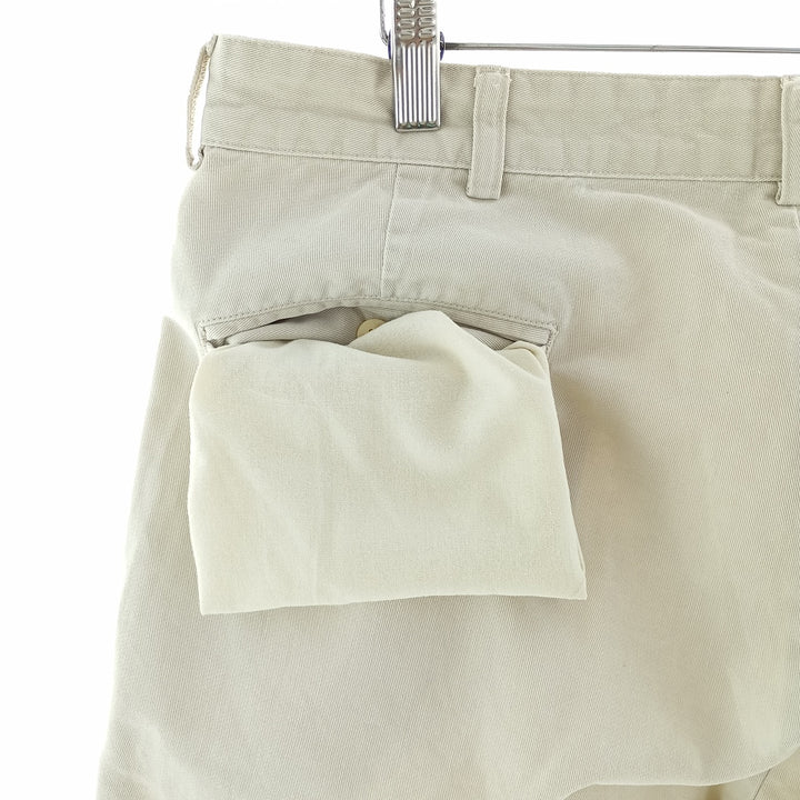 Ralph Lauren POLO RALPH LAUREN Two-pleat chino pants for men, size W34 cotton Beige type Vintage Second Hand