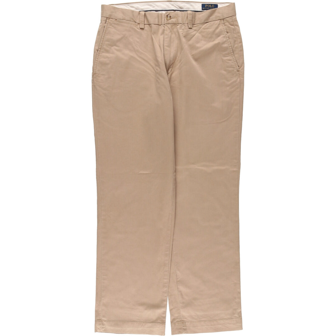 Ralph Lauren POLO RALPH LAUREN STRETCH CLASSIC FIT CHINO PANTS, MEN'S, SIZE 34 (equivalent to W34) cotton Beige type Vintage Second Hand