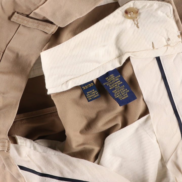 Ralph Lauren POLO RALPH LAUREN STRETCH CLASSIC FIT CHINO PANTS, MEN'S, SIZE 34 (equivalent to W34) cotton Beige type Vintage Second Hand