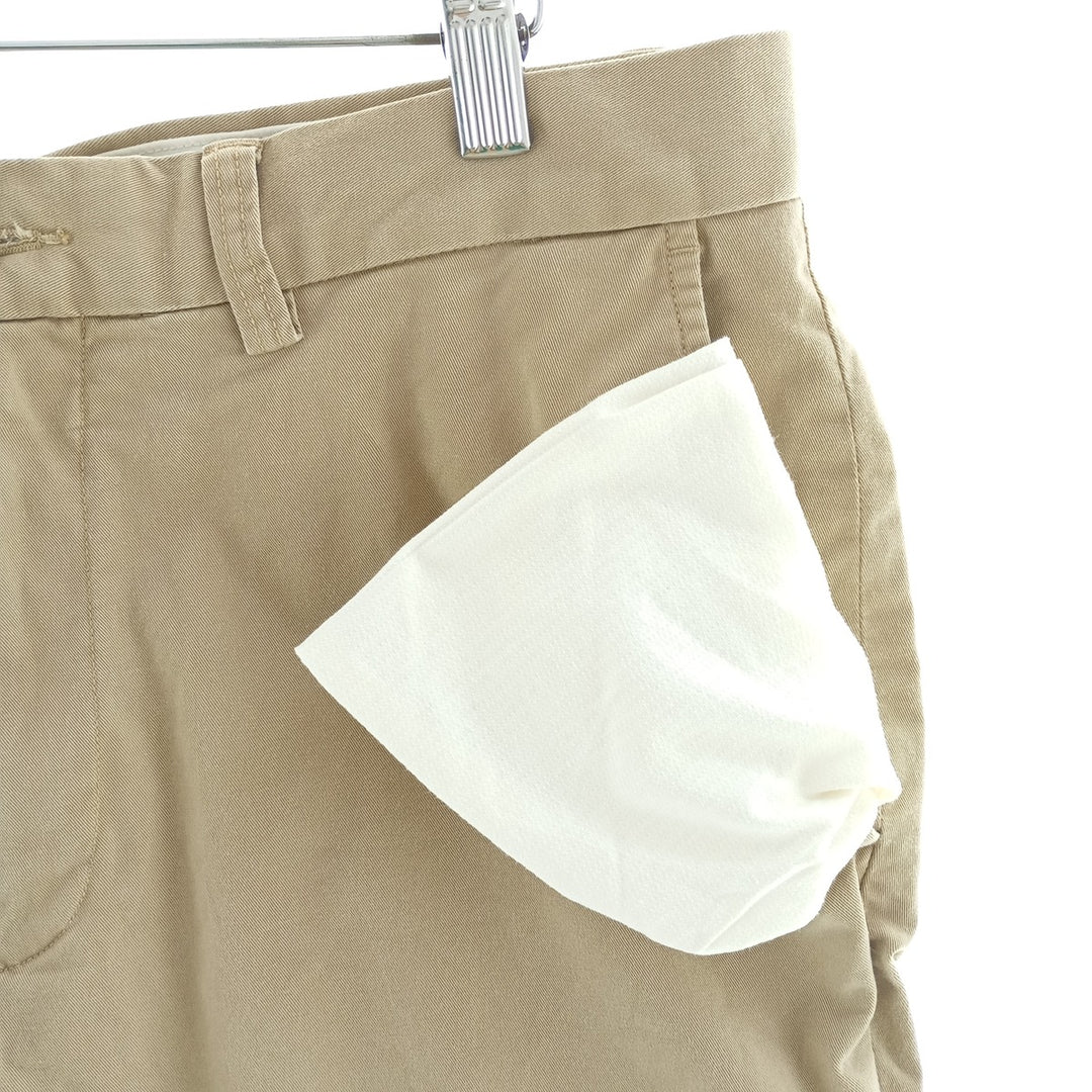 Ralph Lauren POLO RALPH LAUREN STRETCH CLASSIC FIT CHINO PANTS, MEN'S, SIZE 34 (equivalent to W34) cotton Beige type Vintage Second Hand