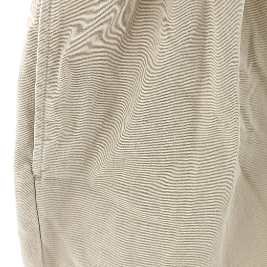 Ralph Lauren POLO by Ralph Lauren Two-pleat Chino Pants for Men, W34 equivalent cotton Beige type Vintage Second Hand