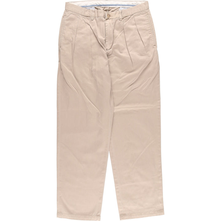 Ralph Lauren POLO by Ralph Lauren Classic Fit Two-Pleated Chino Pants, Men's, Size W32 cotton beige type brown Vintage Second Hand