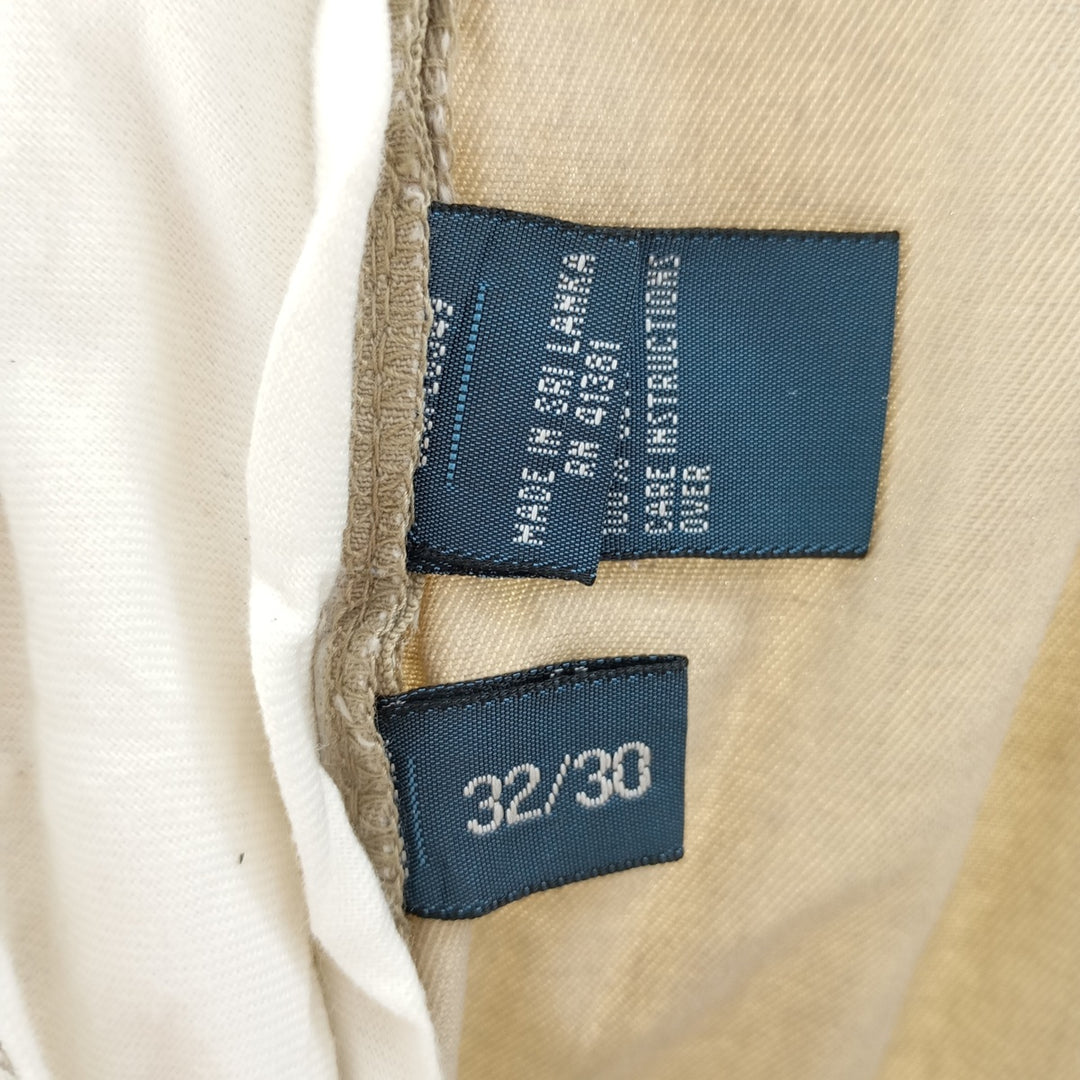Ralph Lauren POLO by Ralph Lauren Classic Fit Two-Pleated Chino Pants, Men's, Size W32 cotton beige type brown Vintage Second Hand