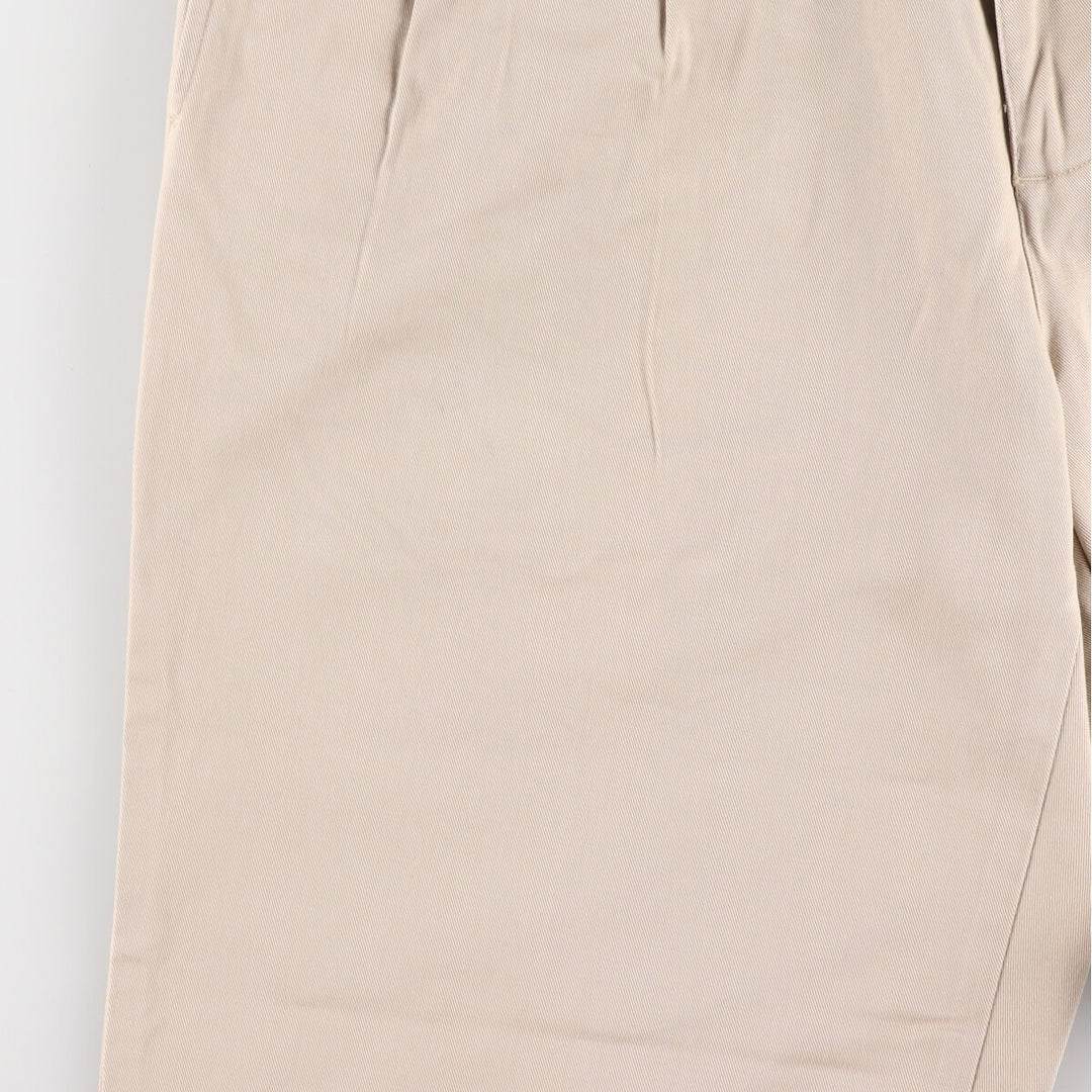 Ralph Lauren POLO by Ralph Lauren Two-pleat Chino Pants for Men, W34 equivalent cotton Beige type Vintage Second Hand