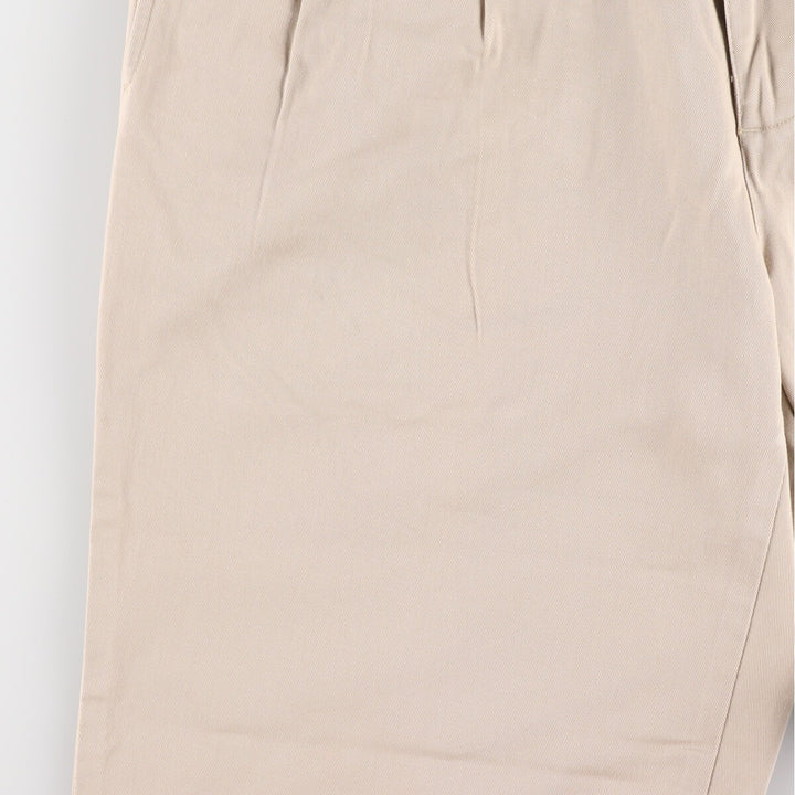 Ralph Lauren POLO by Ralph Lauren Two-pleat Chino Pants for Men, W34 equivalent cotton Beige type Vintage Second Hand