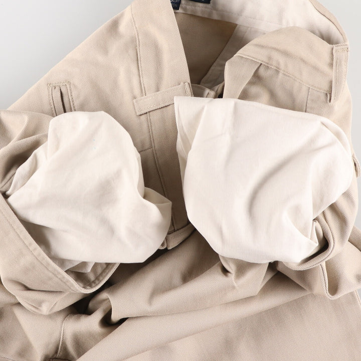 Ralph Lauren POLO by Ralph Lauren Two-pleat Chino Pants for Men, W34 equivalent cotton Beige type Vintage Second Hand