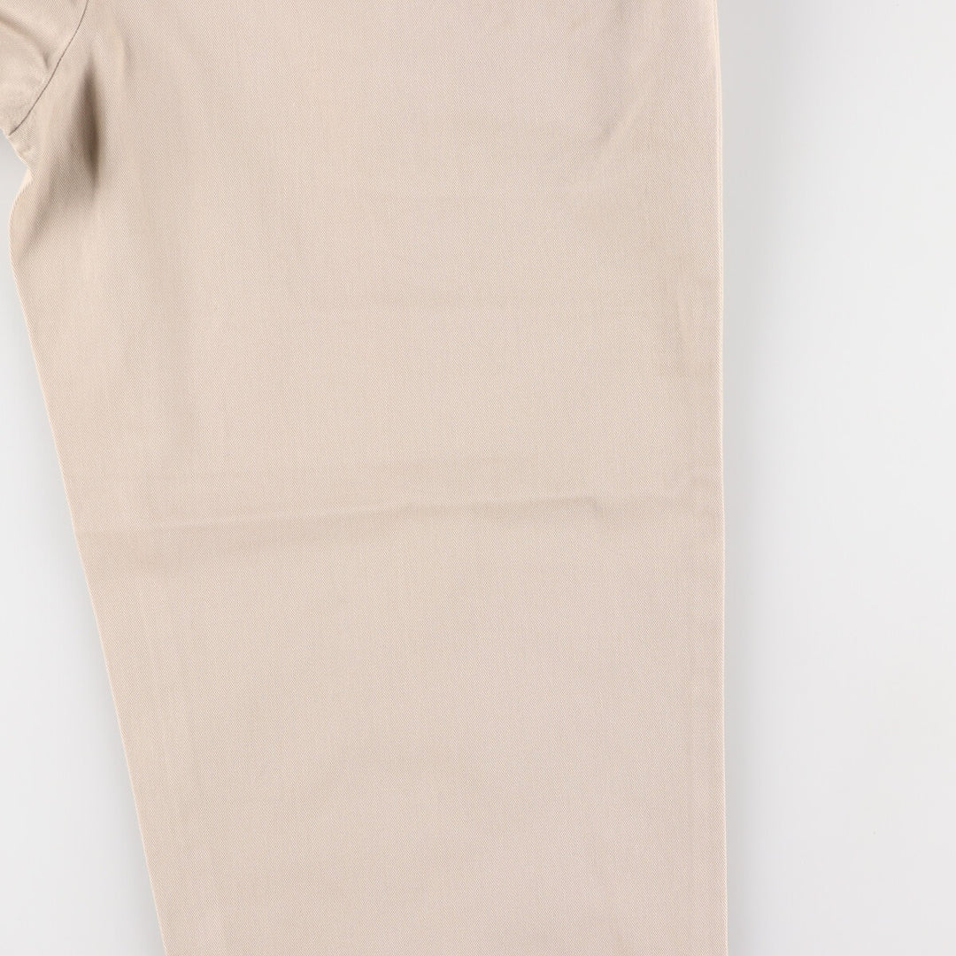 Ralph Lauren POLO by Ralph Lauren Two-pleat Chino Pants for Men, W34 equivalent cotton Beige type Vintage Second Hand