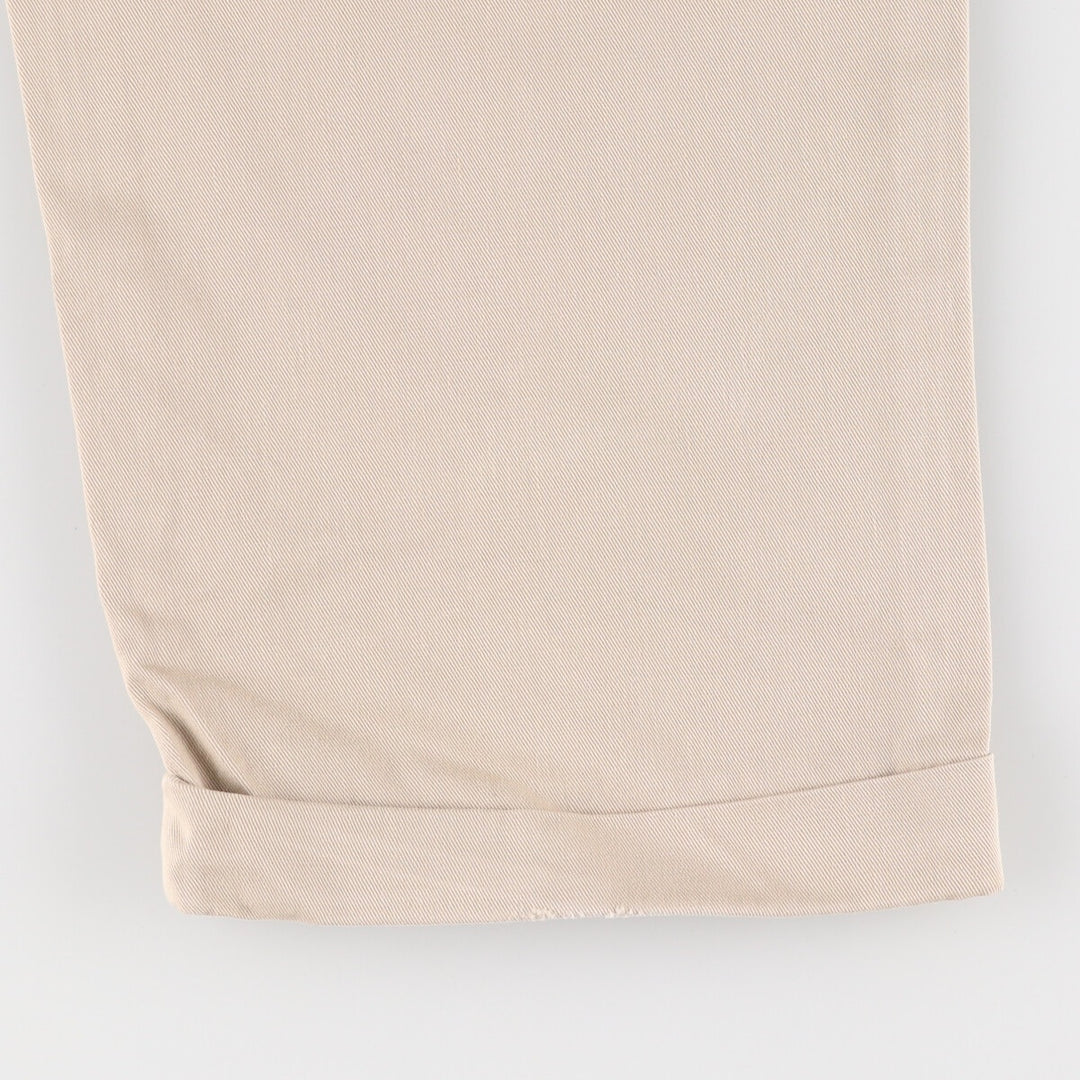 Ralph Lauren POLO by Ralph Lauren Two-pleat Chino Pants for Men, W34 equivalent cotton Beige type Vintage Second Hand