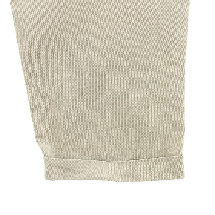 Ralph Lauren POLO by Ralph Lauren Two-pleat Chino Pants for Men, W34 equivalent cotton Beige type Vintage Second Hand