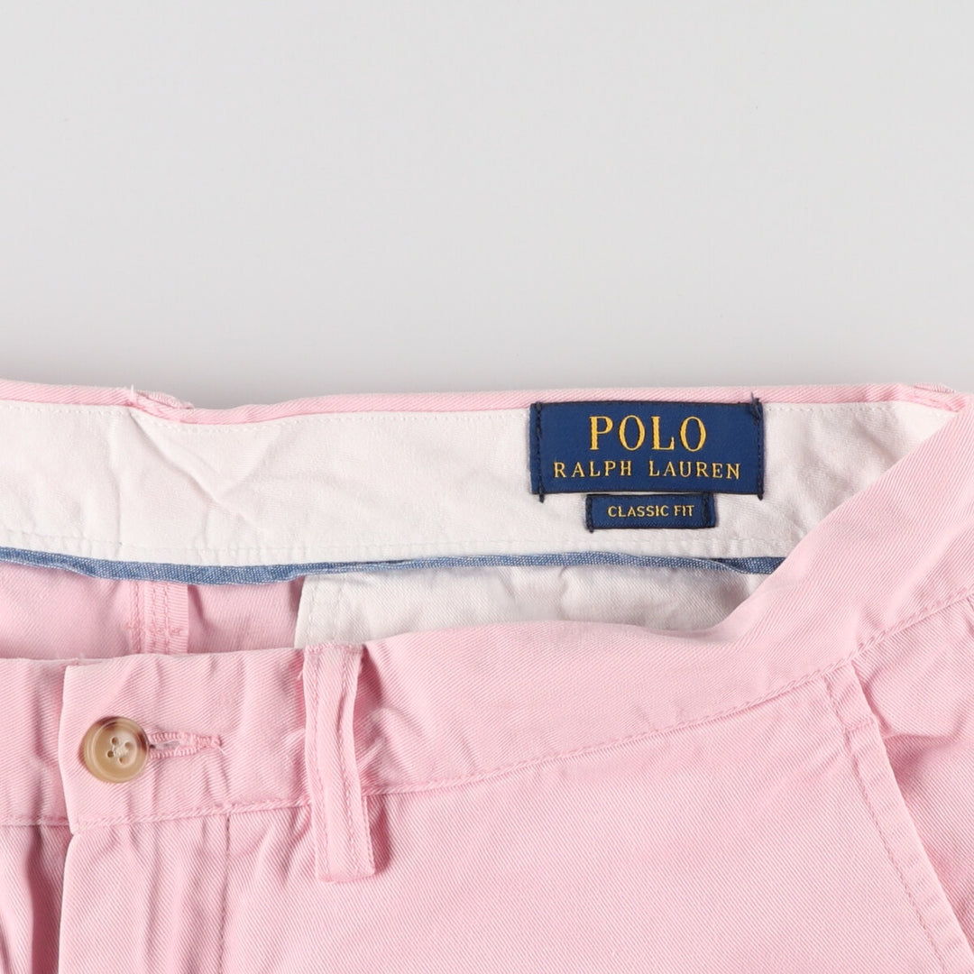 Ralph Lauren POLO RALPH LAUREN Men's Chino Pants, Size W33 cotton pink type Vintage Second Hand