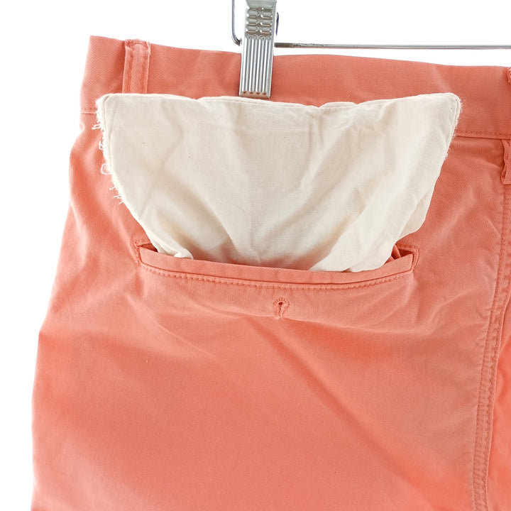 Ralph Lauren POLO RALPH LAUREN STRETCH STRAIGHT FIT CHINO PANTS, Men's, Size W36 cotton coral Vintage Second Hand