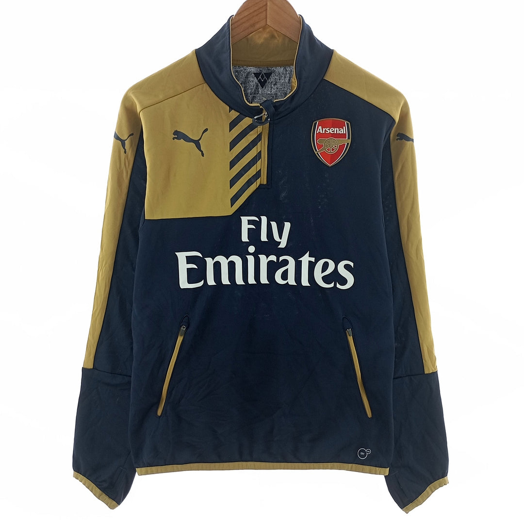 PUMA PREMIER LEAGE ARSENAL FC Half-Zip Jersey Pullover Men's Size S / eaa401779