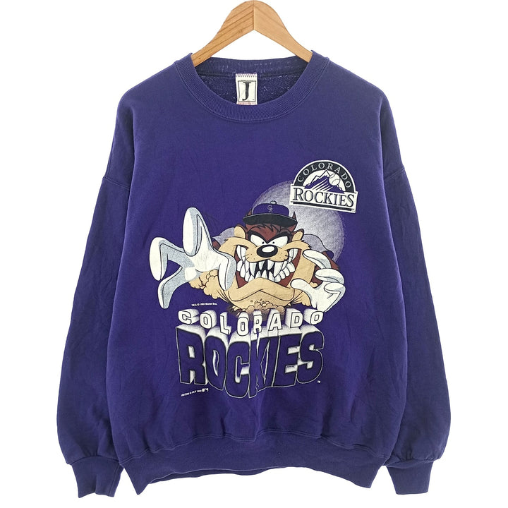 90'S Justin's Colorado Rockies Tasmanian Devil character sweatshirt, men's XL size /eaa401832