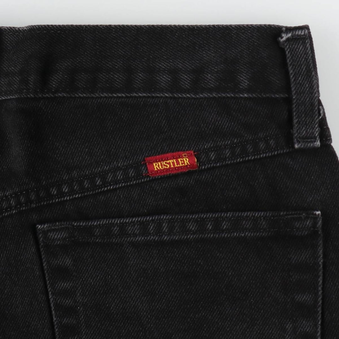 RUSTLER Black Denim Straight Denim Pants Men's W30 equivalent /eaa401833