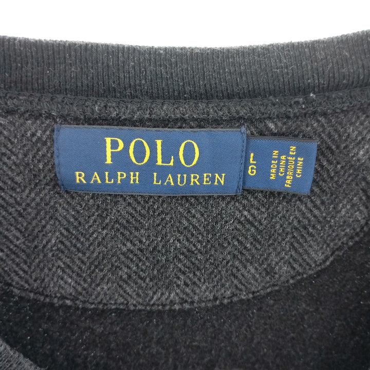 Ralph Lauren POLO RALPH LAUREN Herringbone One Point Logo Sweatshirt Trainer Men's L size / eaa401835