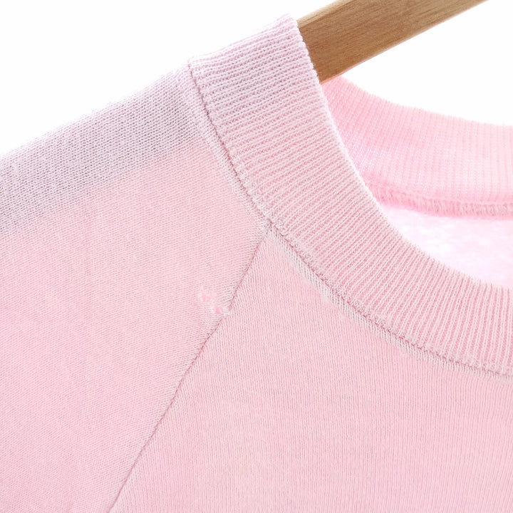 1980'S Harley-Davidson Fruit of the Loom Raglan Sleeve Advertising Sweatshirt, Made in USA, Men's Size Small cotton pink type Vintage Second Hand