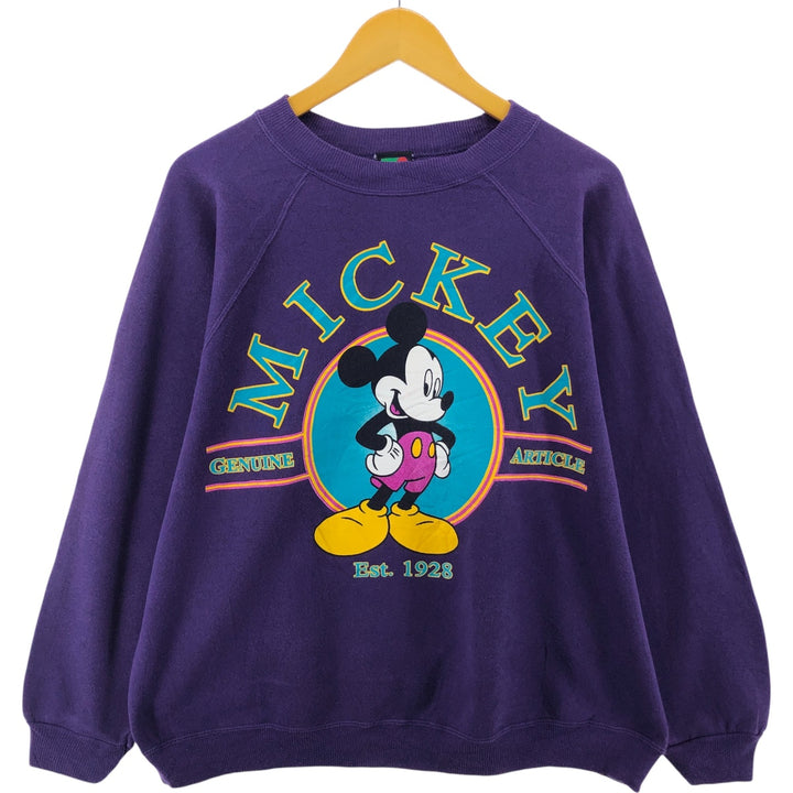 90'S Mickey Unlimited Mickey Mouse character sweatshirt, made in USA, men's XL equivalent, vintage /eaa401851