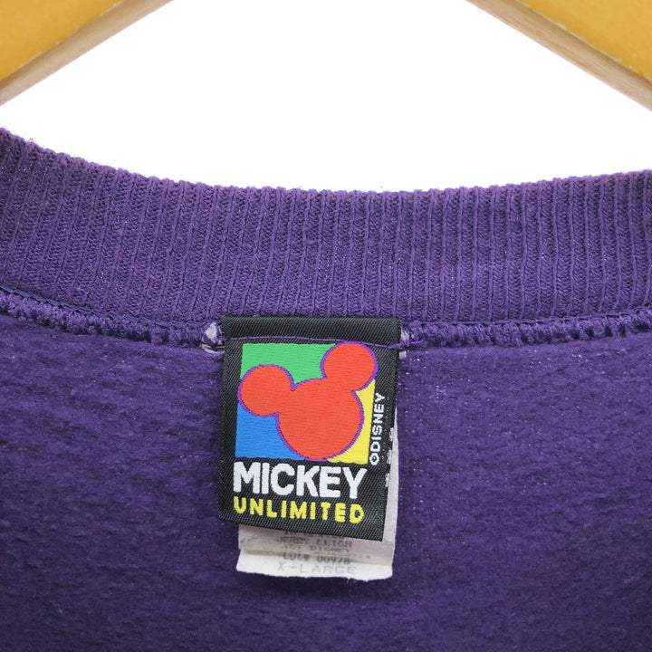 90'S Mickey Unlimited Mickey Mouse character sweatshirt, made in USA, men's XL equivalent, vintage /eaa401851