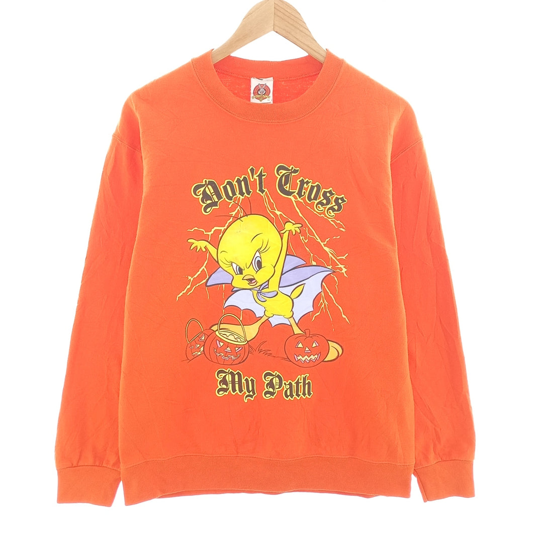 90'S Looney Tunes TWEETY character sweatshirt, men's M size, vintage / eaa401863