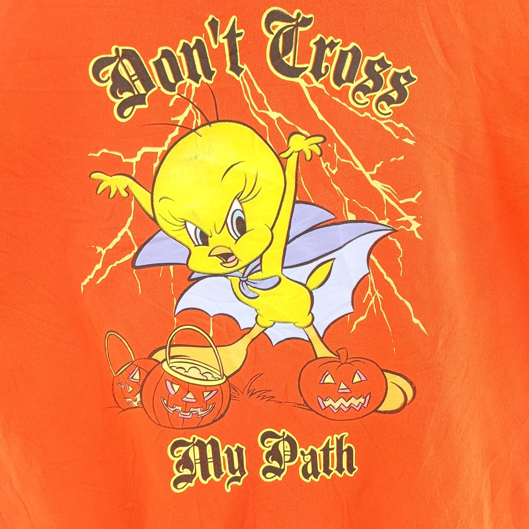 90'S Looney Tunes TWEETY character sweatshirt, men's M size, vintage / eaa401863