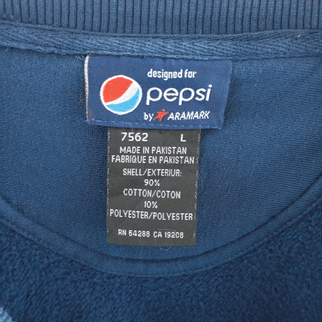 PEPSI Pepsi Advertising Sweatshirt Trainer Men's L size / eaa401953