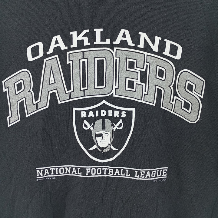 90'S Lee NFL RAIDERS Oakland Raiders Printed Sweatshirt, Men's XL Size Vintage /eaa401996