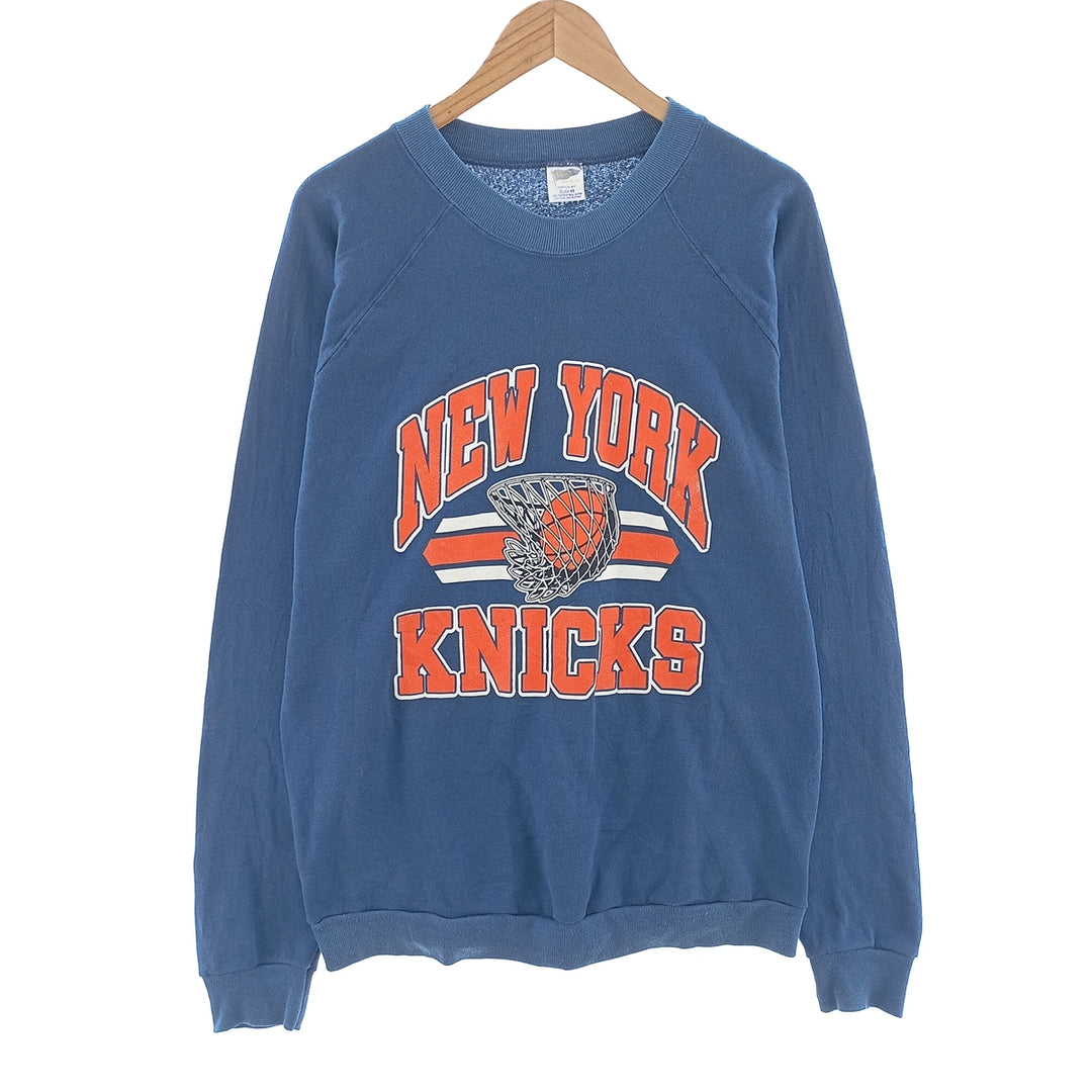 90'S TRENCH NBA New York Knicks printed sweatshirt, sweatshirt, made in USA, men's XL equivalent, vintage /eaa402019