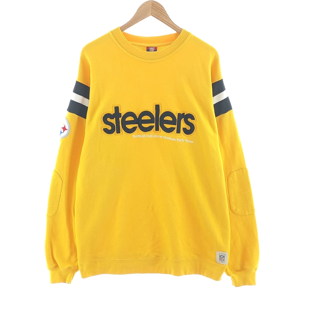 Reebok NFL PITTSBURGH STEELERS Pittsburgh Steelers Printed Sweatshirt Trainer Men's L size / eaa402068