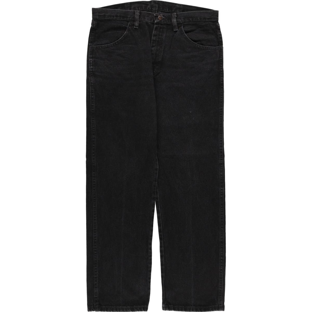 Rustler Black Denim Straight Denim Pants for Men, W34 equivalent cotton black type Vintage Second Hand