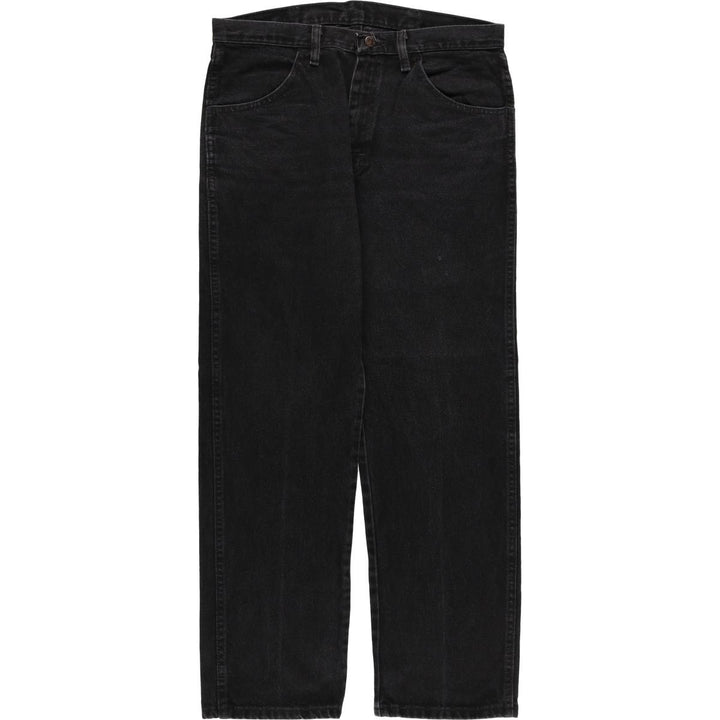 Rustler Black Denim Straight Denim Pants for Men, W34 equivalent cotton black type Vintage Second Hand