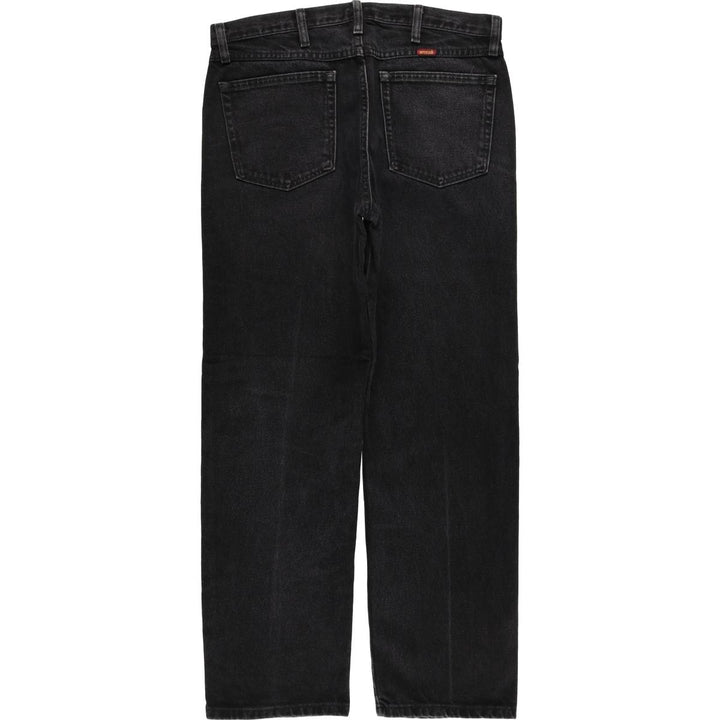 Rustler Black Denim Straight Denim Pants for Men, W34 equivalent cotton black type Vintage Second Hand