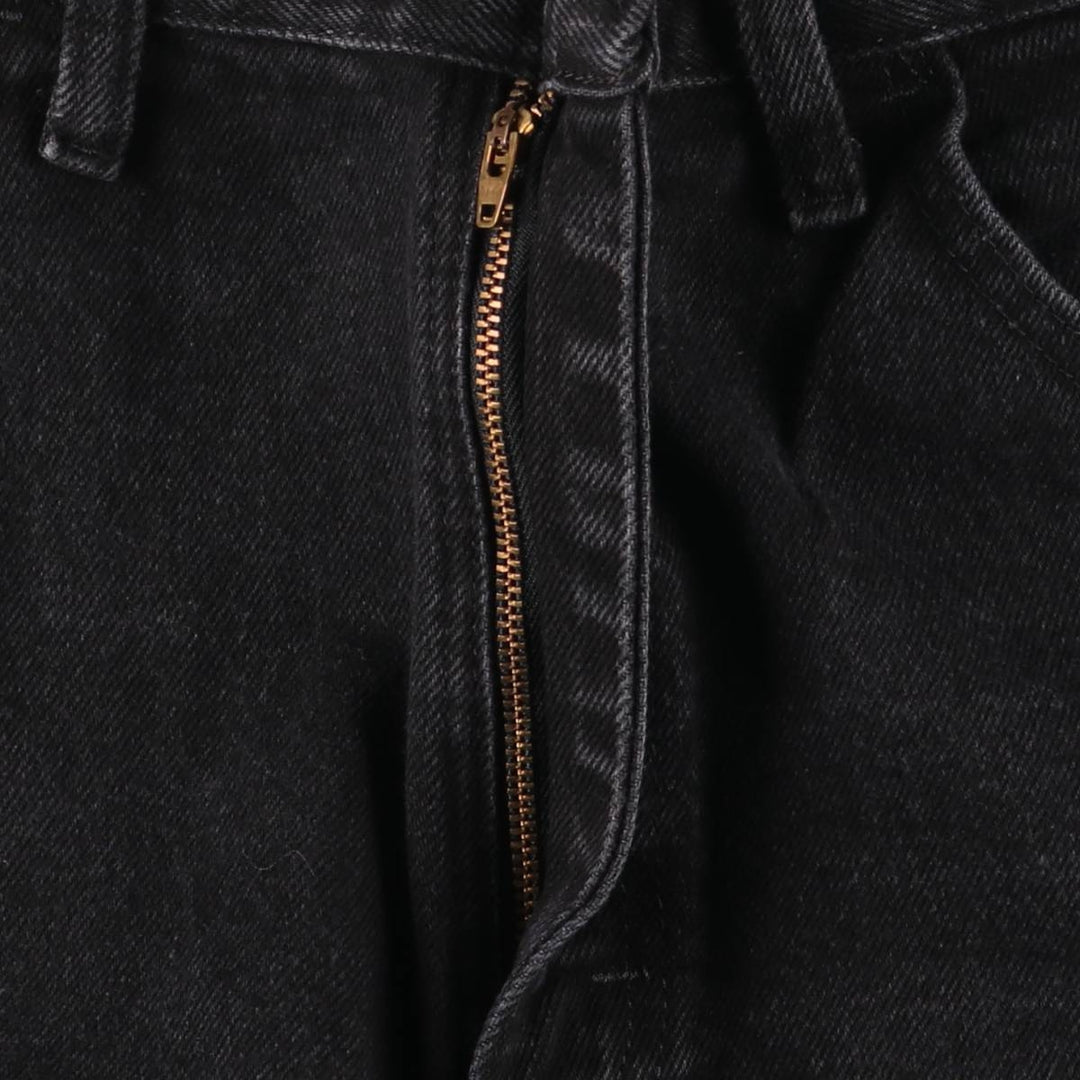Rustler Black Denim Straight Denim Pants for Men, W34 equivalent cotton black type Vintage Second Hand