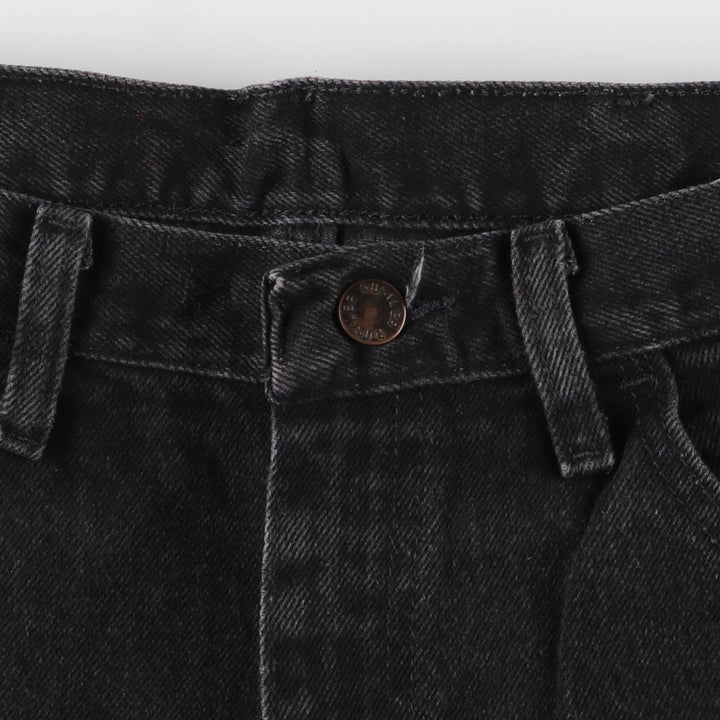 Rustler Black Denim Straight Denim Pants for Men, W34 equivalent cotton black type Vintage Second Hand